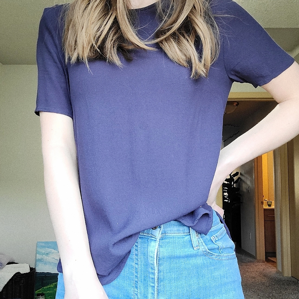 H&M Navy Blue Blouse